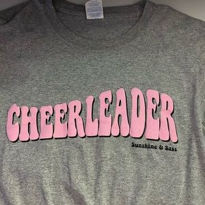 Port&Company, size Medium, cheer shirt, never worn, looks brand new.